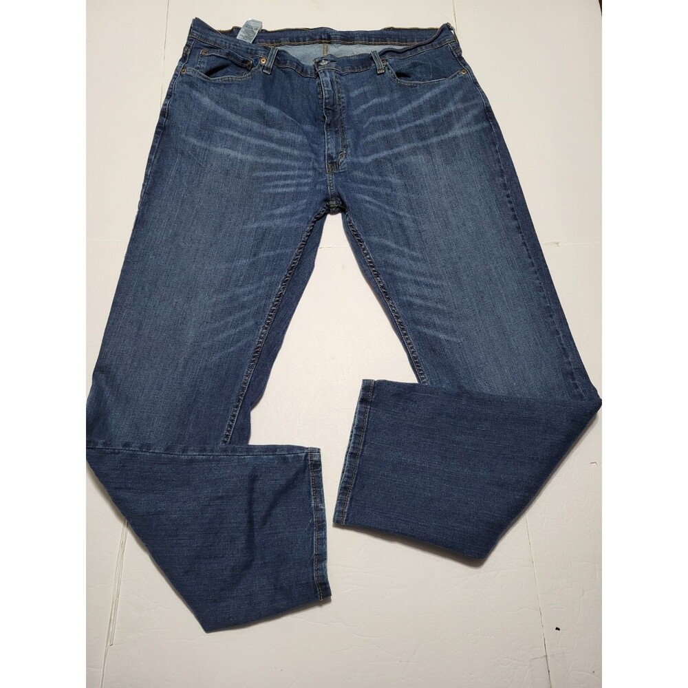 Levi’s 559 Jeans Men’s 42x34 Blue Relaxed Straight Fit Medium Wash Stretch Denim